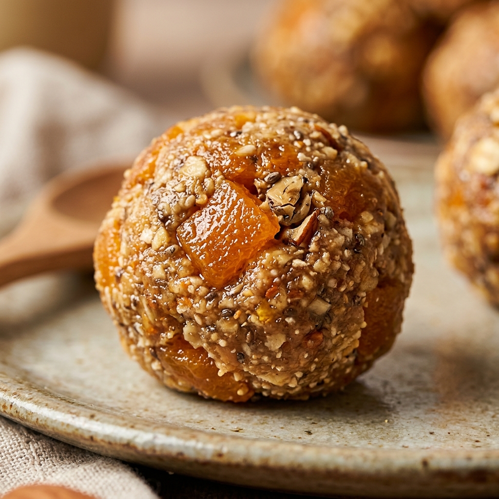 Apricot Protein Energy Balls No-Bake