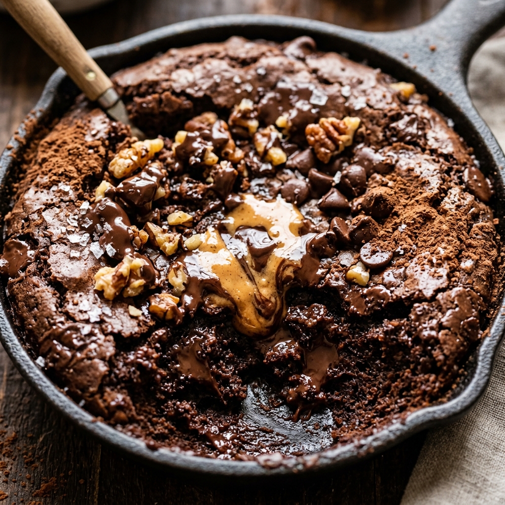 Father's Day Protein Brownie Skillet