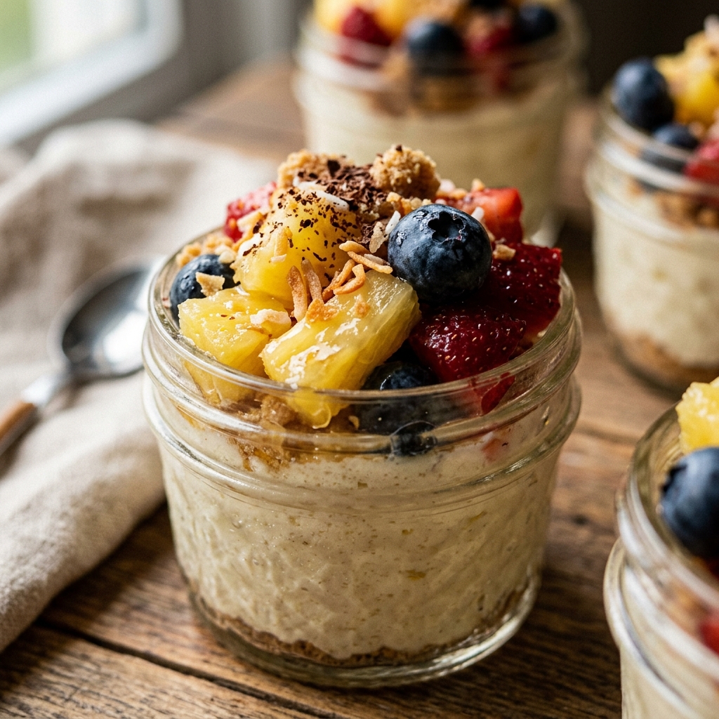 Protein Cheesecake Salad Cups Hawaiian