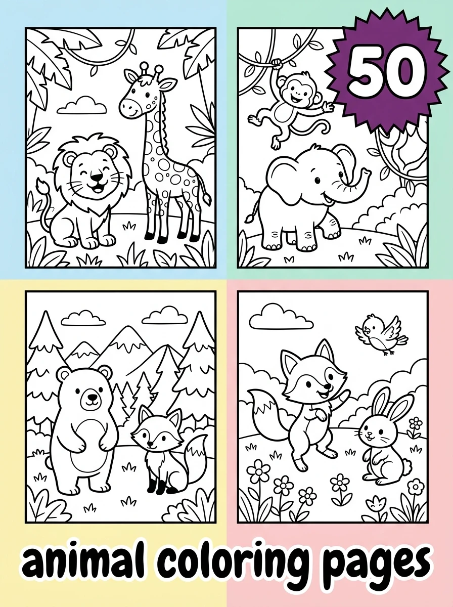 animal coloring pages