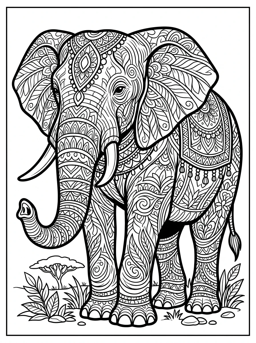 animal coloring pages free printable 5