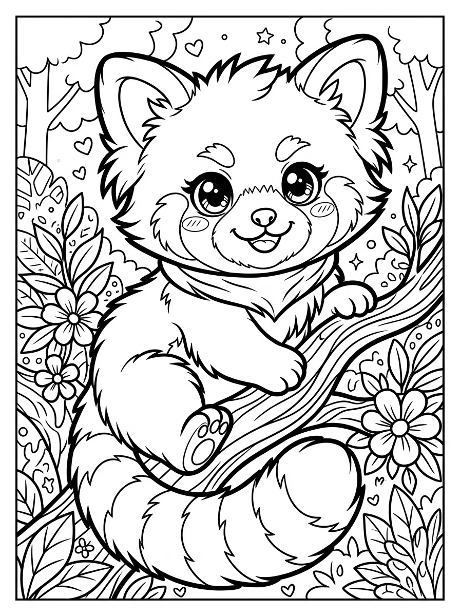 anime animal coloring pages to print coloring page 5