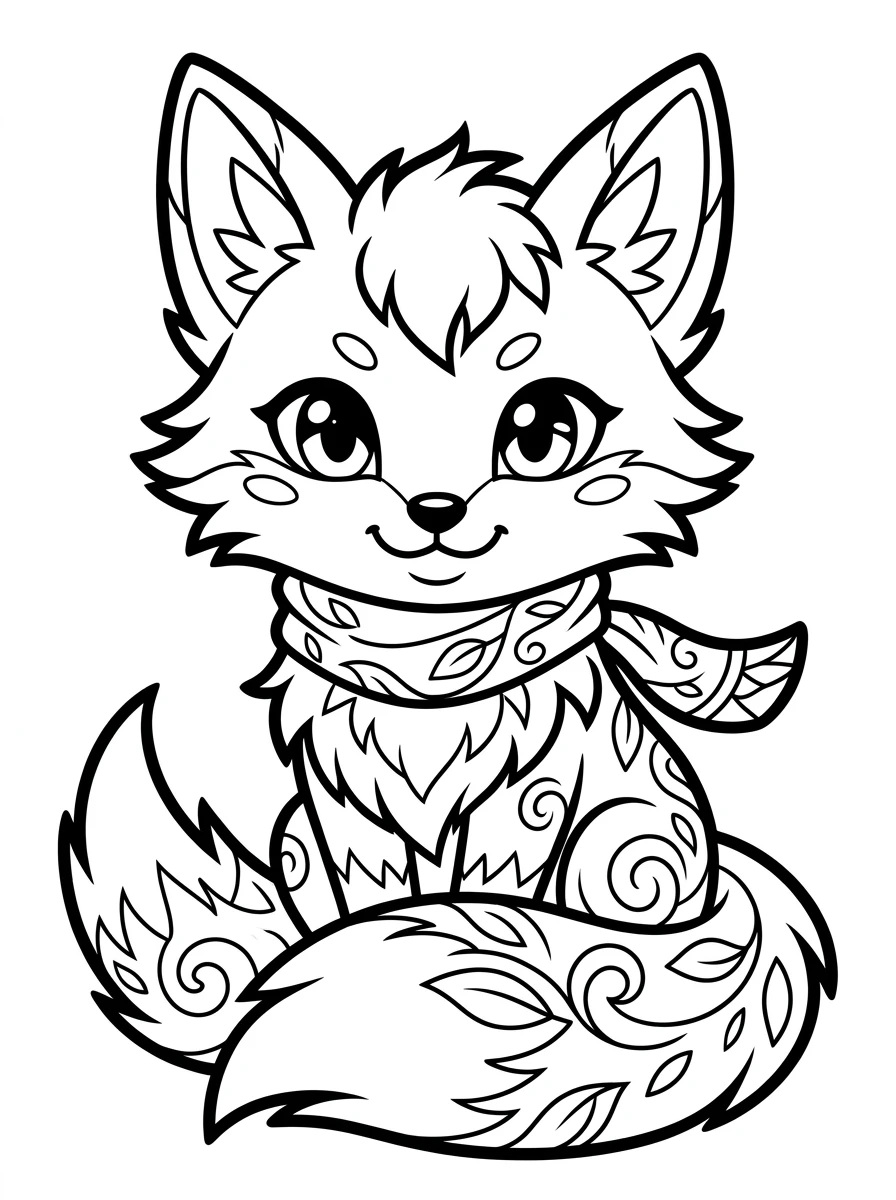anime animal coloring pages to print coloring page 8