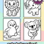 cute baby animal coloring pages for kids