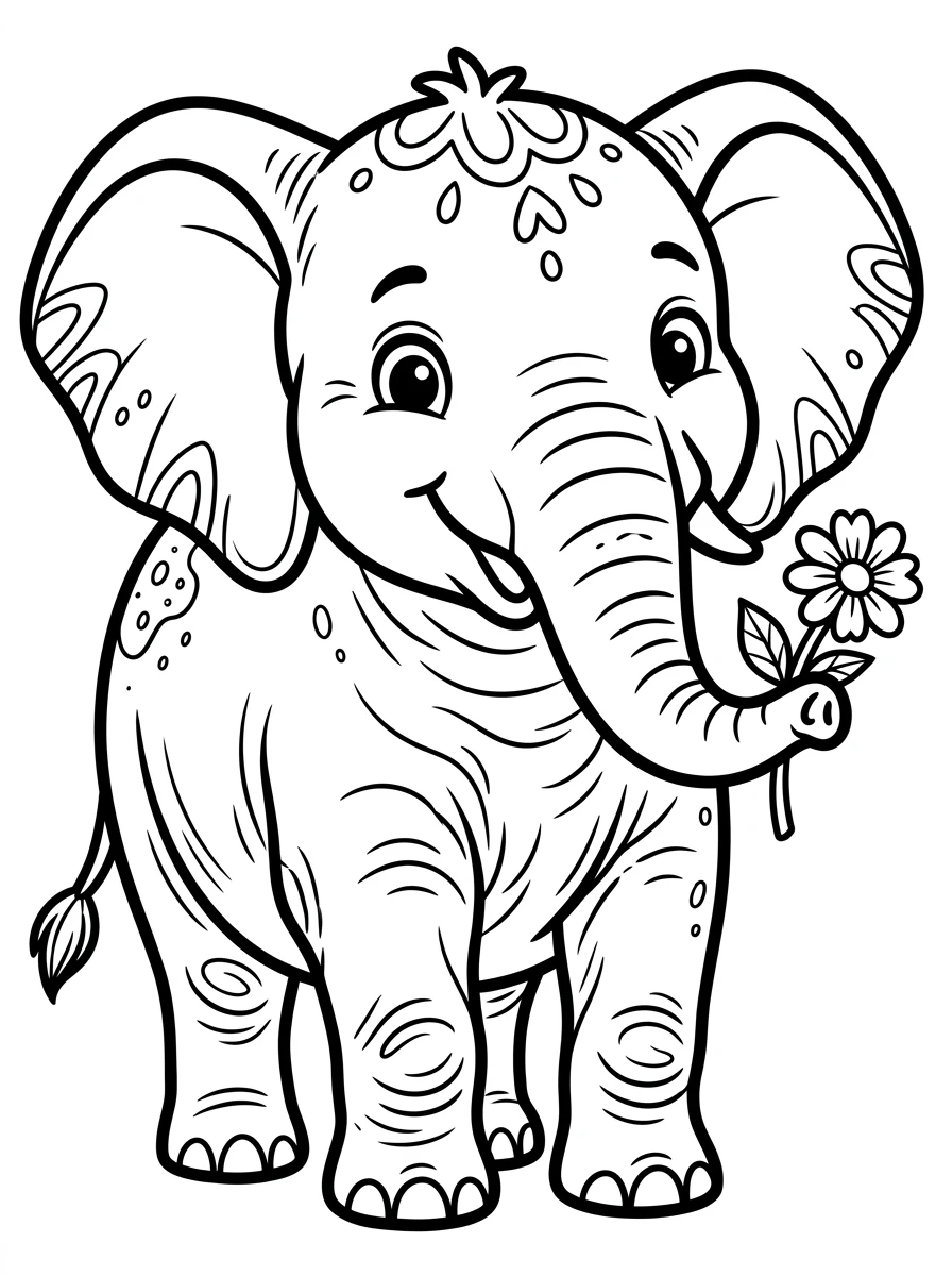 cute baby animal coloring pages for kids coloring page 3
