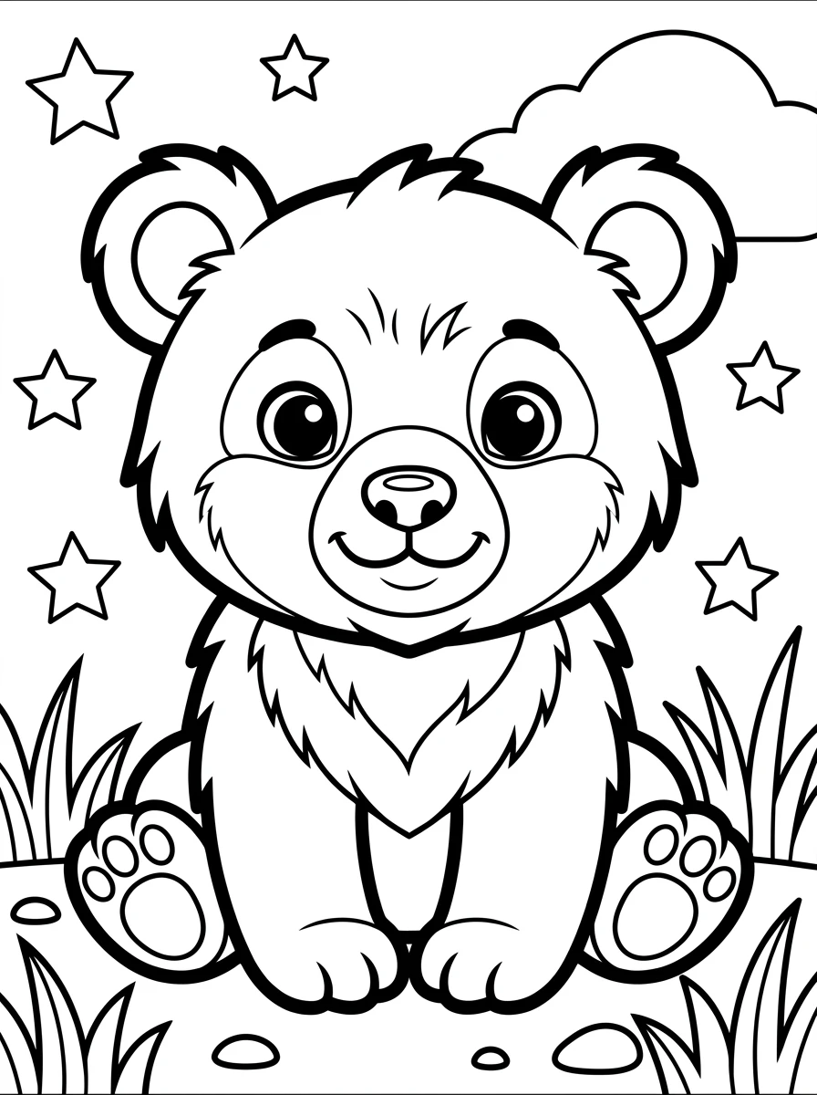 cute baby animal coloring pages for kids coloring page 7