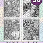detailed animal print coloring pages for adults