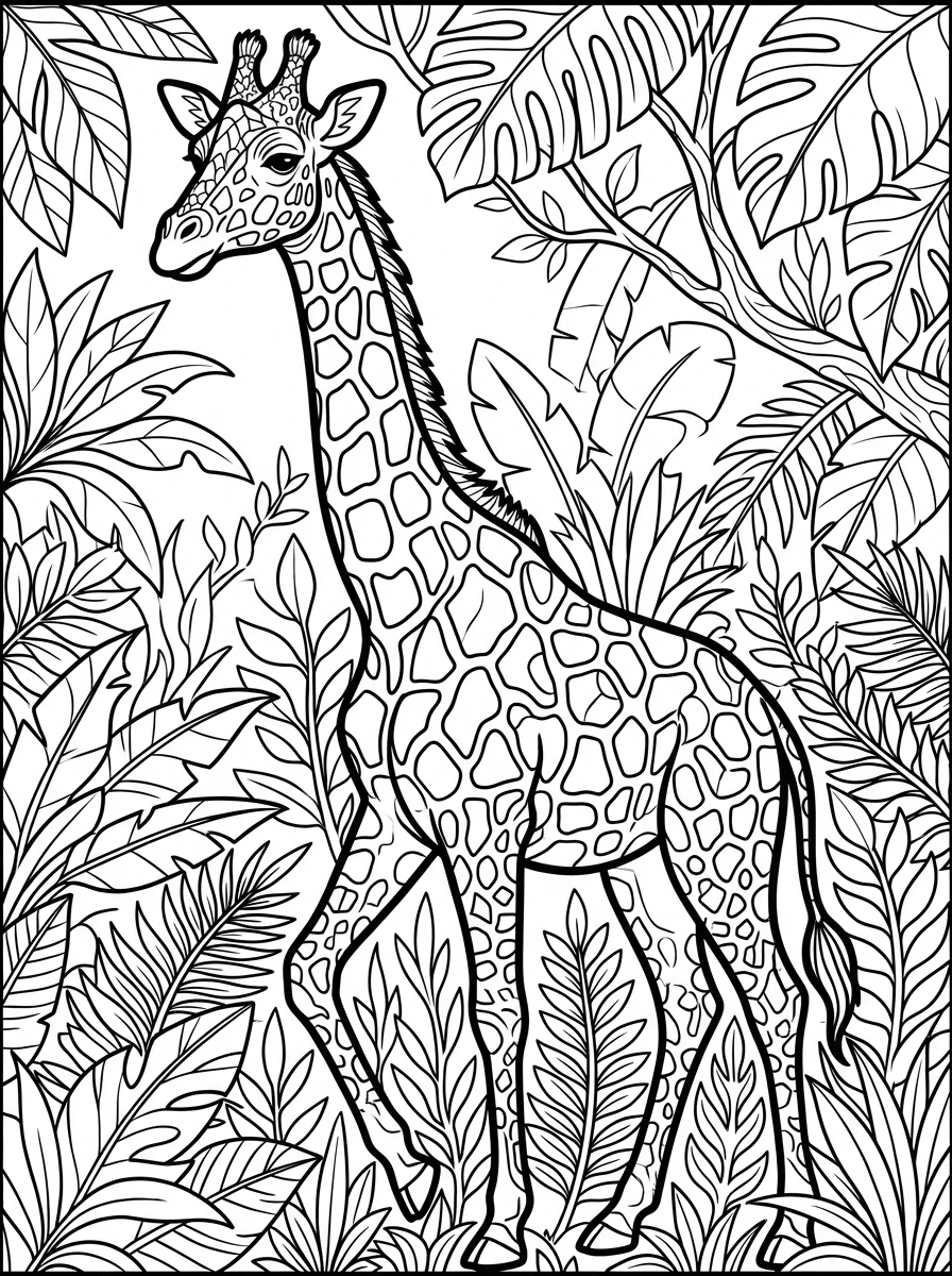detailed animal print coloring pages for adults coloring page 5