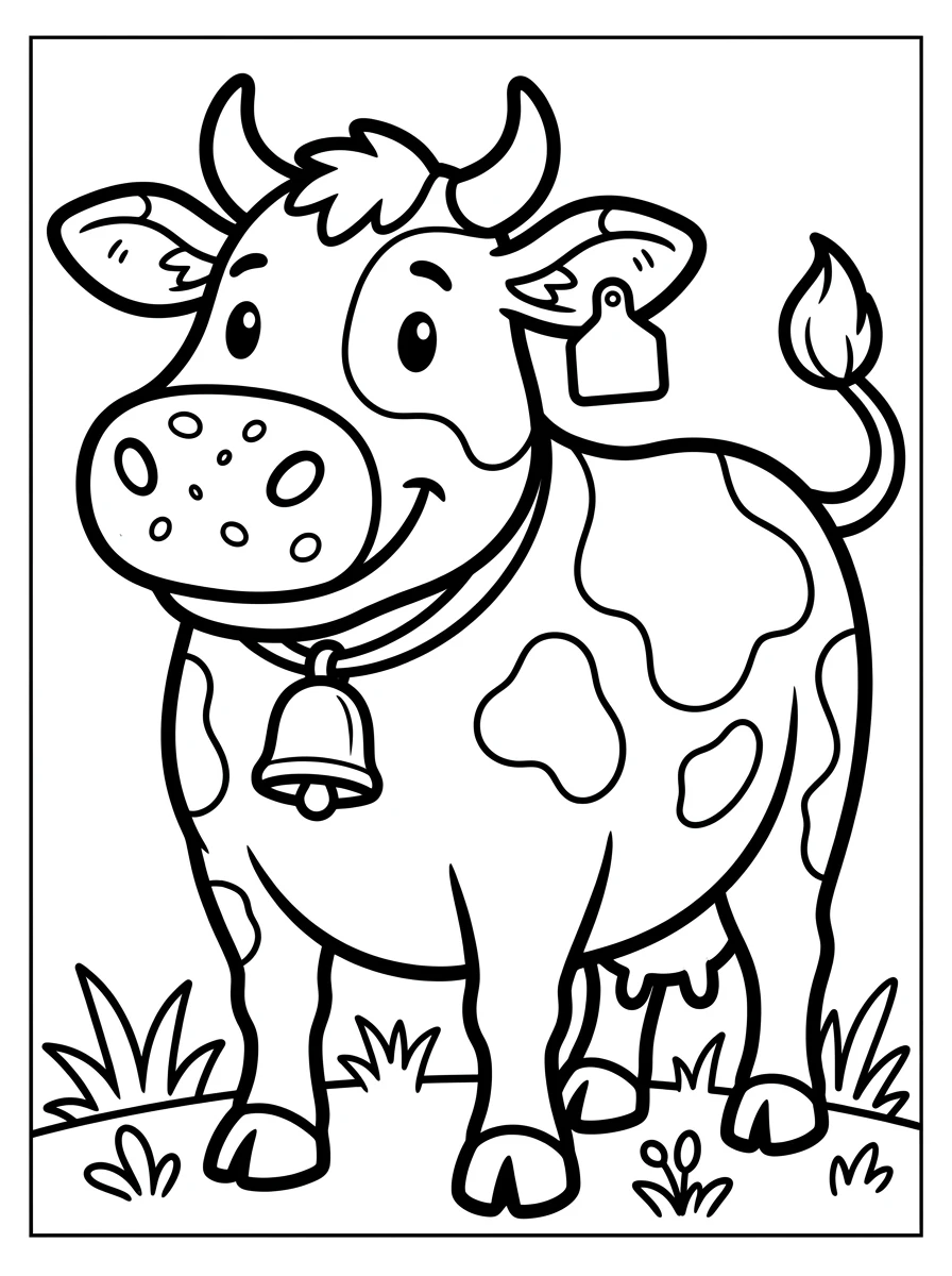 farm animal coloring pages for toddlers coloring page 3