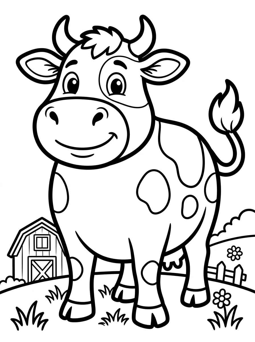 farm animal coloring pages for toddlers coloring page 5
