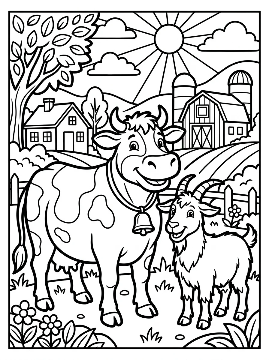 farm animal coloring pages for toddlers coloring page 6