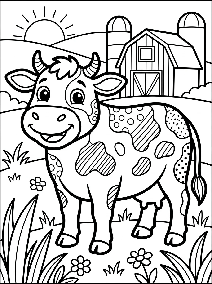 farm animal coloring pages for toddlers coloring page 7