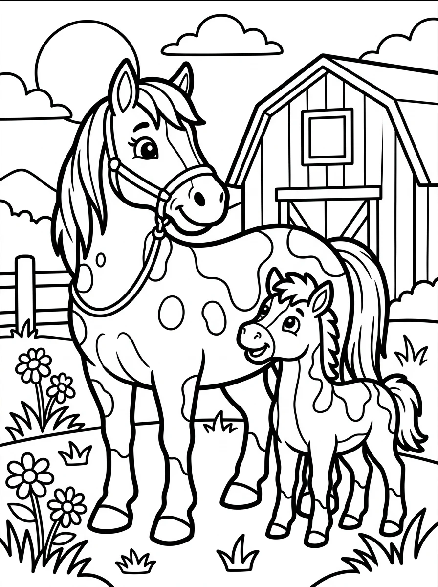 farm animal coloring pages for toddlers coloring page 8