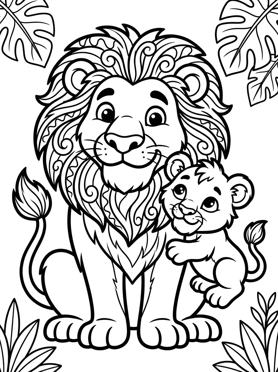 jungle animal coloring pages for preschoolers coloring page 8