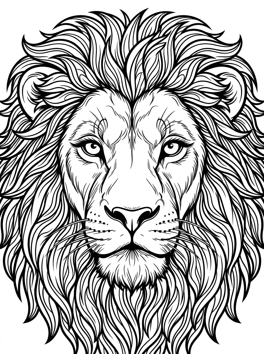 realistic animal coloring pages for adults coloring page 7