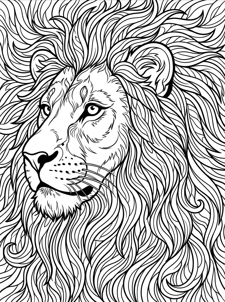 realistic animal coloring pages for adults coloring page 8