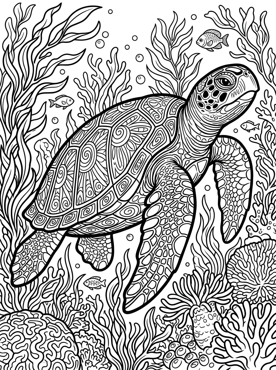 sea animal coloring pages free download coloring page 2