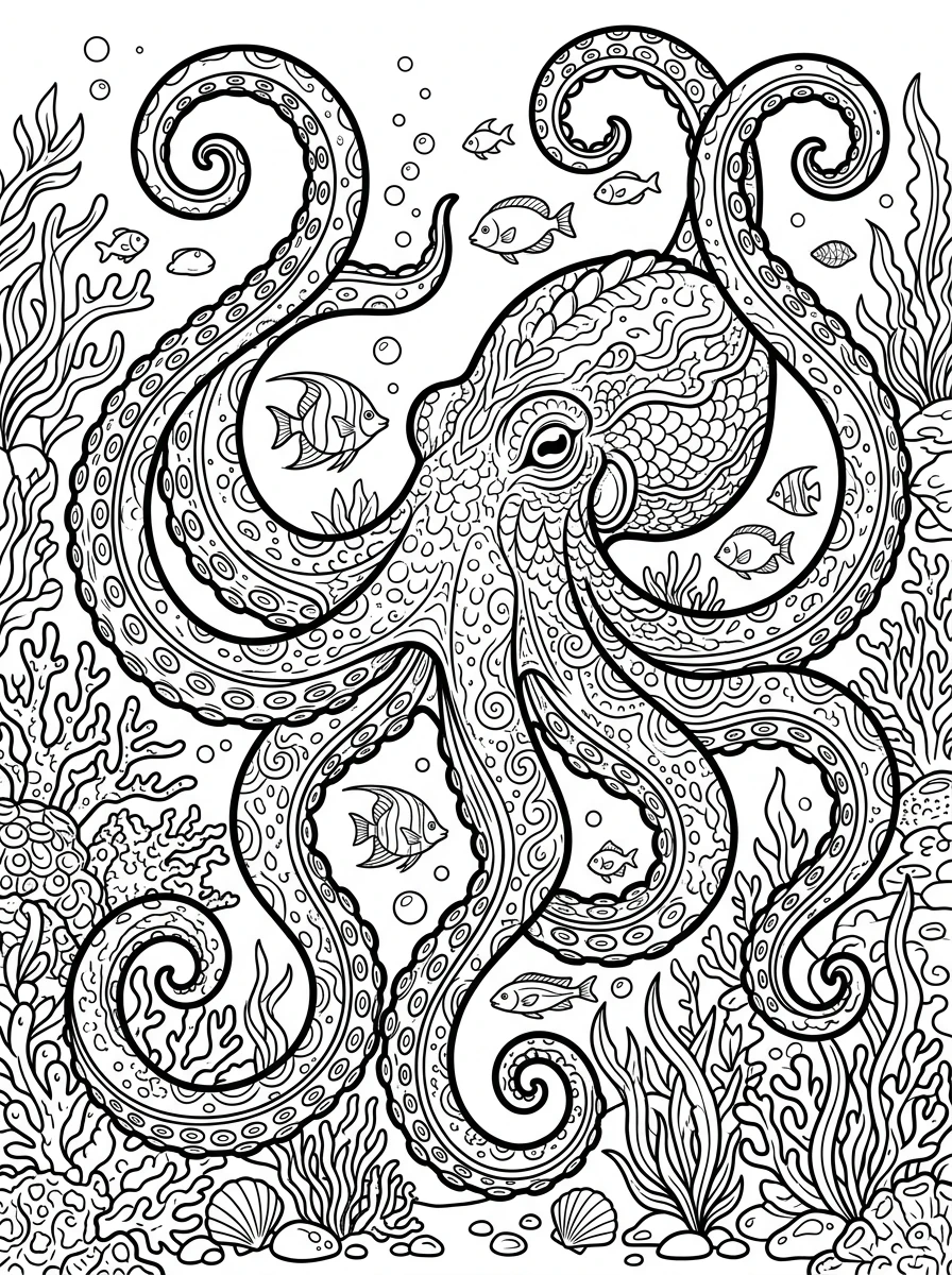 sea animal coloring pages free download coloring page 5
