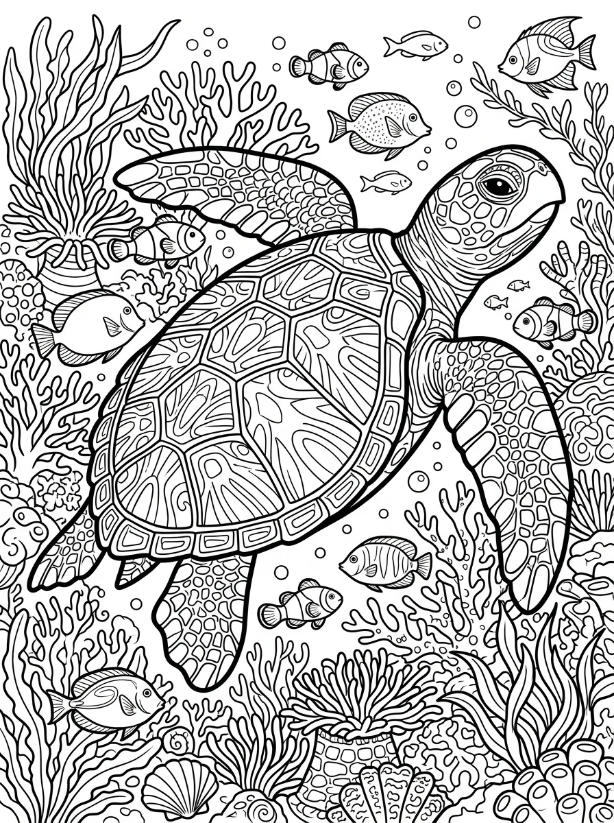 sea animal coloring pages free download coloring page 6