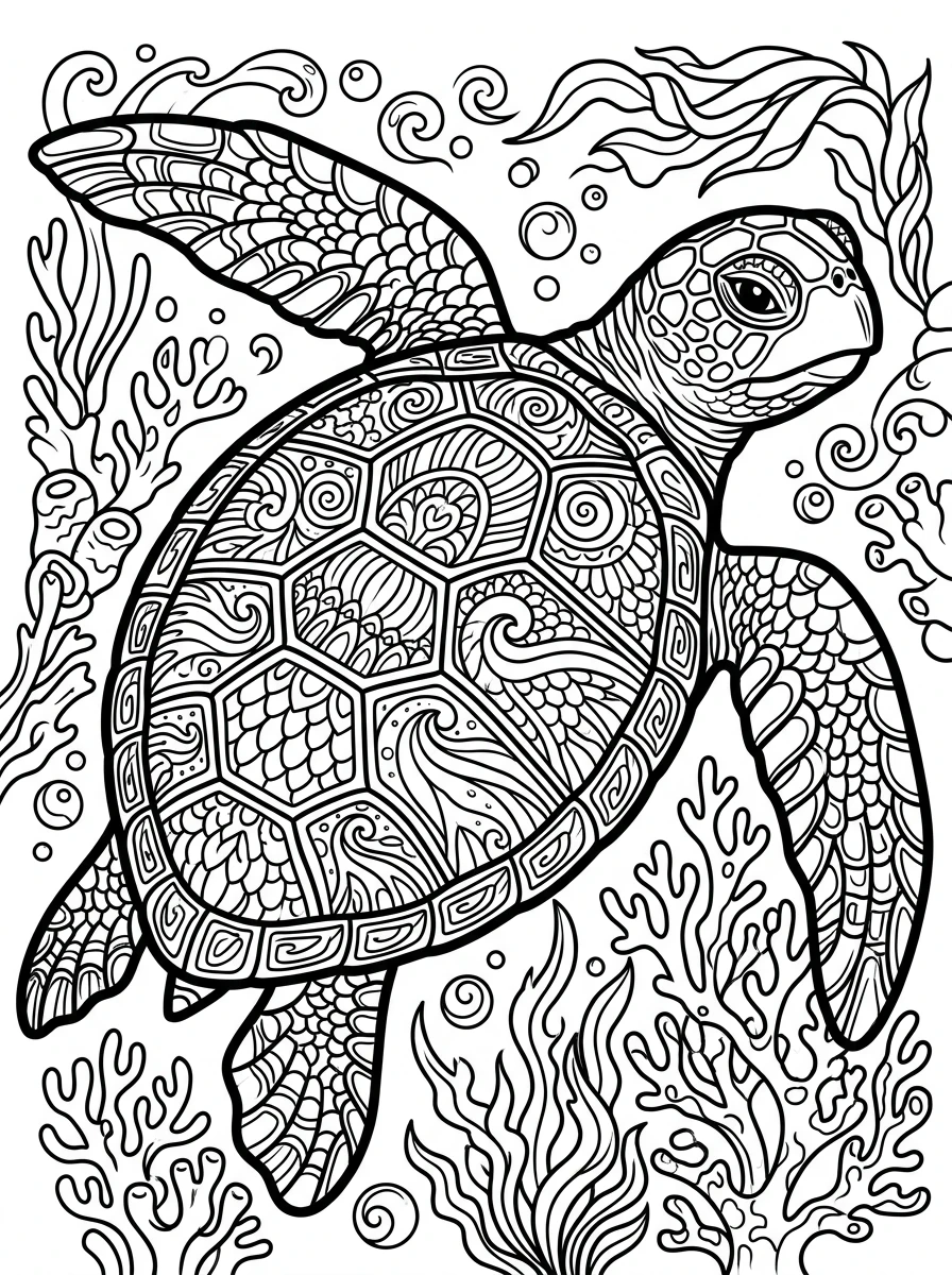 sea animal coloring pages free download coloring page 8