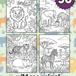 wild zoo animal coloring pages printable