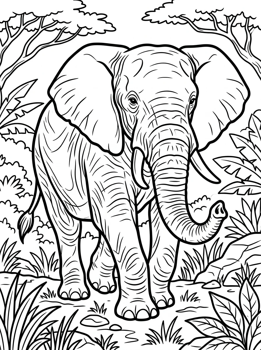 wild zoo animal coloring pages printable coloring page 2