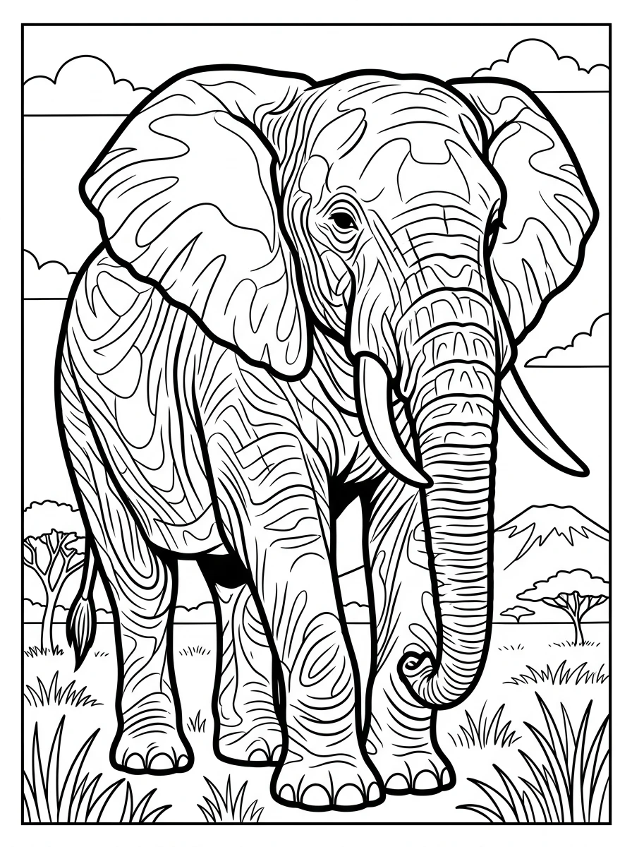 wild zoo animal coloring pages printable coloring page 4